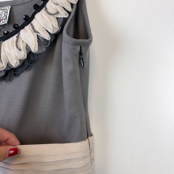 NWT Yoana Baraschi Anthropologie Size 2 Mini Dress Tulle Pleated - Picture 5 of 11